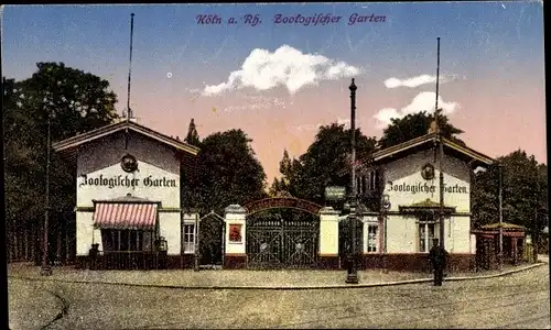Ak Köln am Rhein, Zoologischer Garten