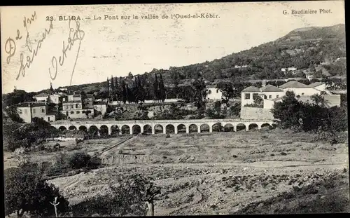 Ak Blida Algerien, Le Pont sur la vallee de l'Oued el Kebir