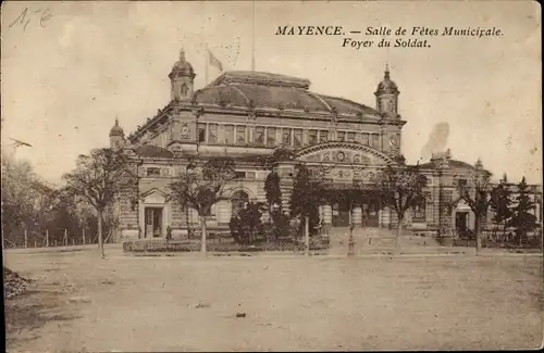 Ak Mainz am Rhein, Mayence, Salle de Fetes Municipale, Foyer du Soldat