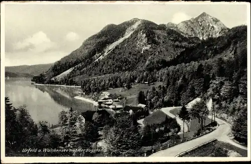 Ak Urfeld am Walchensee Kochel am See, mit Herzogstand