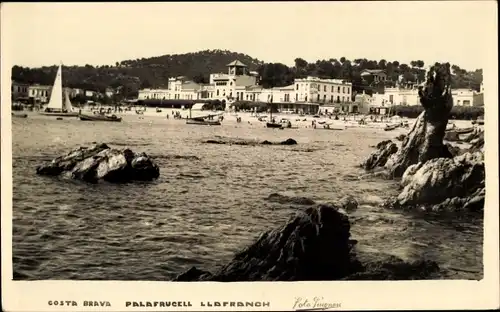 Ak Palafrugell Llafranc Costa Brava Katalonien, Küstenpartie