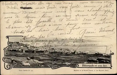 Ak Tiberias Israel, Tiberiade et son lac