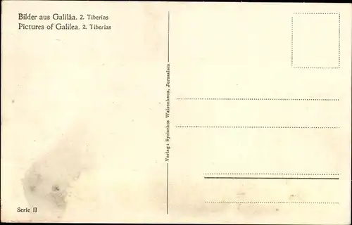 Ak Tiberias Israel, Bilder aus Galiläa