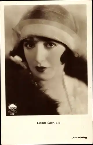 Ak Schauspielerin Bebe Daniels, Portrait, Amag Iris Verlag 5301