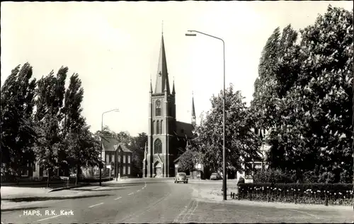 Ak Haps Nordbrabant Niederlande, R. K. Kerk