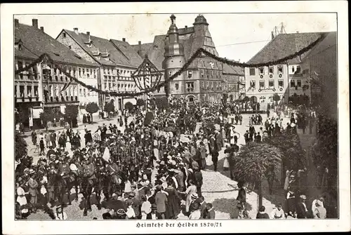 Ak Hildburghausen in Thüringen, Heimkehr der Helden 1870/71, Stadtfest