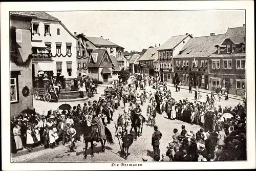 Ak Hildburghausen in Thüringen, Die Germanen, Stadtfest