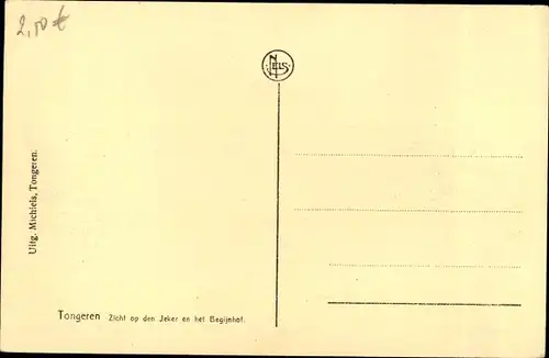 Ak Tongres Tongeren Flandern Limburg, Jeker en het Begijnhof