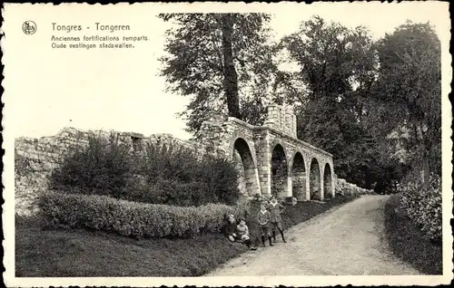 Ak Tongres Tongeren Flandern Limburg, Anciennes fortifications remparts