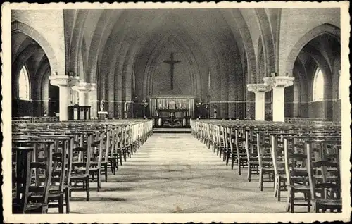 Ak Houthalen Flandern Limburg Belgien, Binnenzicht H. Martinuskerk