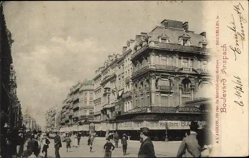 Ak Bruxelles Brüssel, Boulevard Anspach