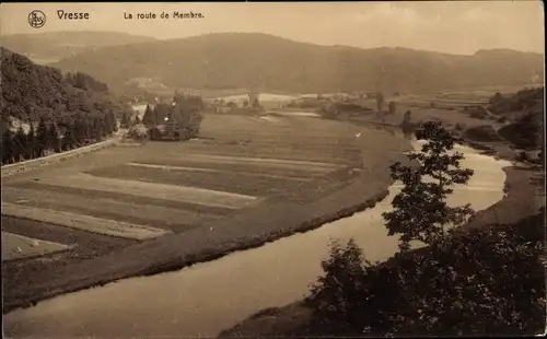 Ak Vresse sur Semois Wallonien Namur, La route de Membre