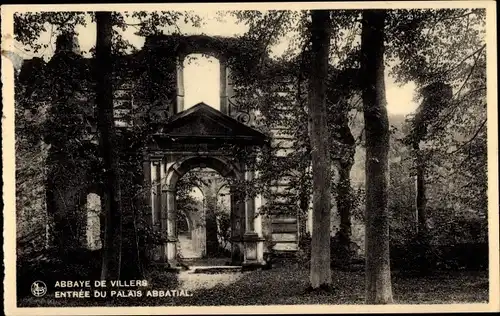 Ak Villers la Ville Wallonisch Brabant, Abbey, Entree