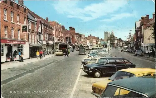 Ak Marlborough Wiltshire England, High Street