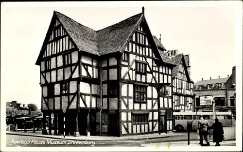 Ak Shrewsbury West Midlands England, Rowley's House Museum