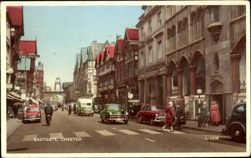 Ak Chester Cheshire England, Eastgate Street