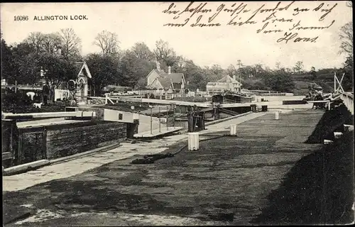 Ak Allington Kent England, Allington Lock