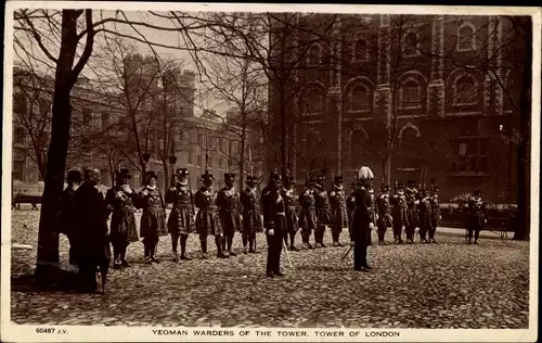 Ak London City England, Yeoman Warders of the Tower