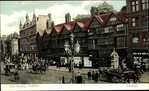 Ak Holborn Camden London England, Old Houses