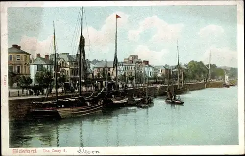 Ak Bideford Torridge Devon England, The Quay II.