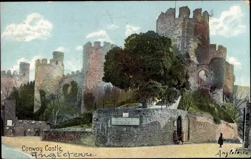 Ak Conway Conwy Wales, Conway Castle
