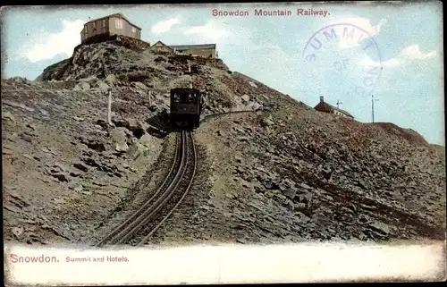 Ak Snowdon Wales, Summit and Hotels, Mountain Railway