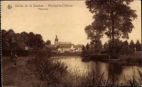 Ak Merbes le Château Wallonien Hennegau, Panorama