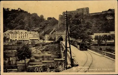 Ak Bouillon Wallonien Luxemburg, Pont de France et Chateau