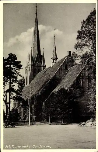 Ak Sønderborg Sönderborg Dänemark, Sct. Marie Kirke