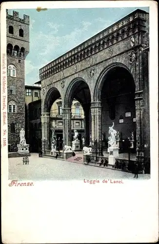 Ak Firenze Florenz Toscana, Loggia de Lanzi