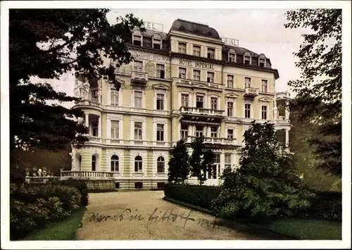 Ak Františkovy Lázně Franzensbad Region Karlsbad, Hotel Imperial