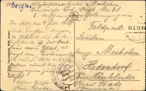 Ak Gand Gent Ostflandern, Stadhuis