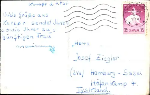 Ak Korsør Korsör Dänemark, Fæstning og Vandrerhjem