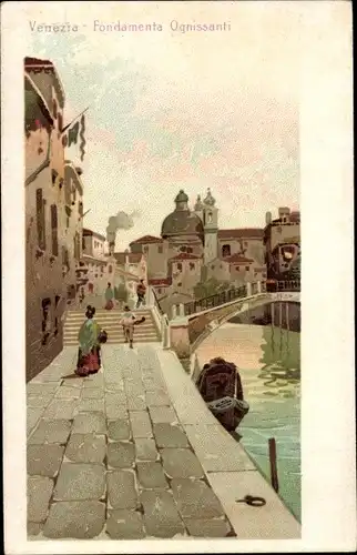 Litho Venezia Venedig Veneto, Fondamenta Ognissanti
