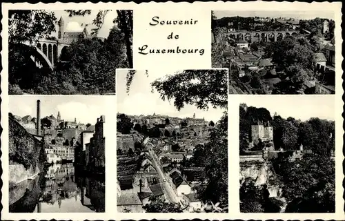 Ak Luxemburg Luxembourg, Teilansichten der Stadt