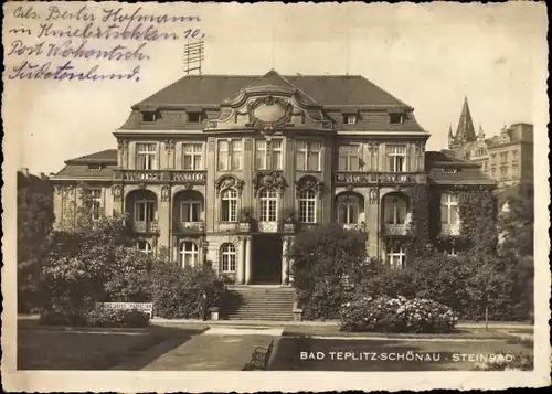 Foto Ak Teplice Šanov Teplitz Schönau Region Aussig, Steinbad