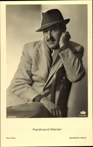 Ak Schauspieler Ferdinand Marian, Portrait