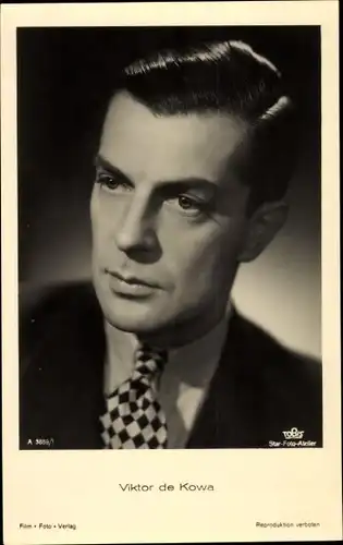 Ak Schauspieler Viktor de Kowa, Portrait