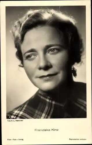 Ak Schauspielerin Franziska Kinz, Portrait, Film Foto Verlag A 3894 1