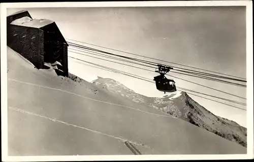 Ak Chamonix Mont Blanc Haute Savoie, Seilbahn, Station des Glaciers