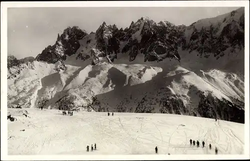 Ak Chamonix Mont Blanc Haute Savoie, Plan-Praz et les Aiguilles