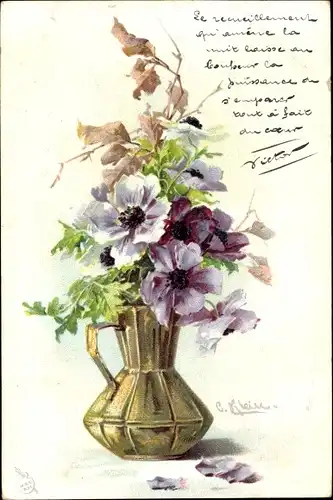 Künstler Litho Klein, Catharina, Blütenzweige in Vase
