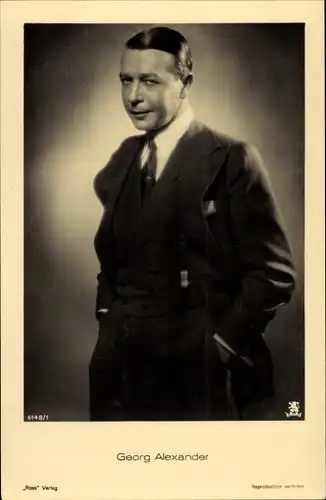 Ak Schauspieler Georg Alexander, Portrait