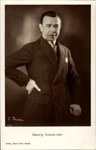Ak Schauspieler Georg Alexander, Ross Verlag 1373/1