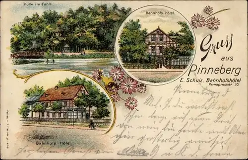 Litho Pinneberg in Holstein, Bahnhofshotel