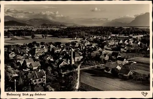 Ak Freilassing in Oberbayern, Panorama gegen Salzburg