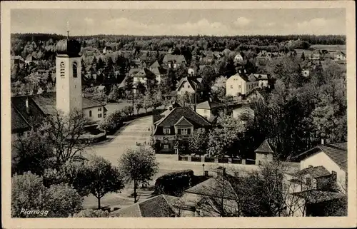 Ak Planegg Oberbayern, Kirche, Ortspartie