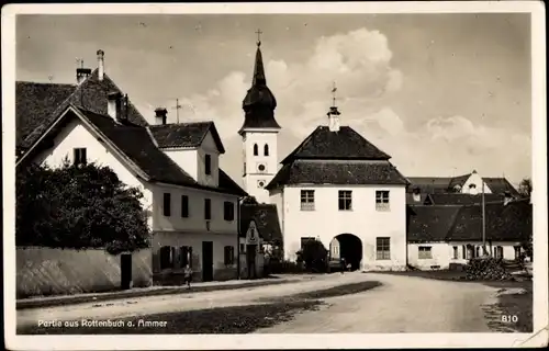 Ak Rottenbuch in Oberbayern, Ortspartie, Tor