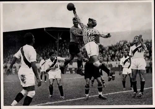 Sammelbild Olympia 1936, Handballspiel Südamerika gegen Österreich