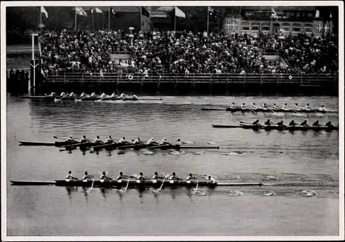 Sammelbild Olympia 1936, Ruderwettkampf